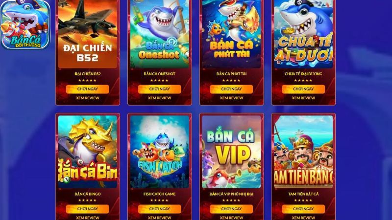 Danh sách các game bắn cá Hot nhất trên điện thoại hiện nay